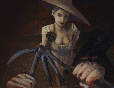 "Хочу, чтобы она села на мое лицо": Фанаты без ума от леди из Resident Evil Village - появился первый косплей и еще больше артов
